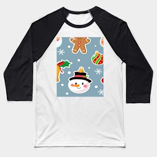 Christmas Pattern Baseball T-Shirt